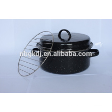 enamel roastpot with Korea style & carbon steel with enamel coating